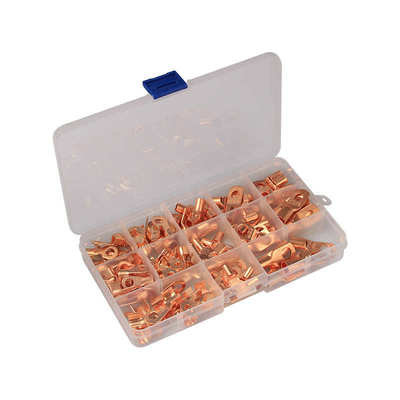 130pcs金色窥口端子 铜接线端子 SC系列端子套装 盒装裸铜端子