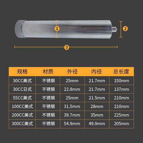 锈耐钢点胶针筒高温加筒不锈钢胶筒热CC215CCCC不CCCC