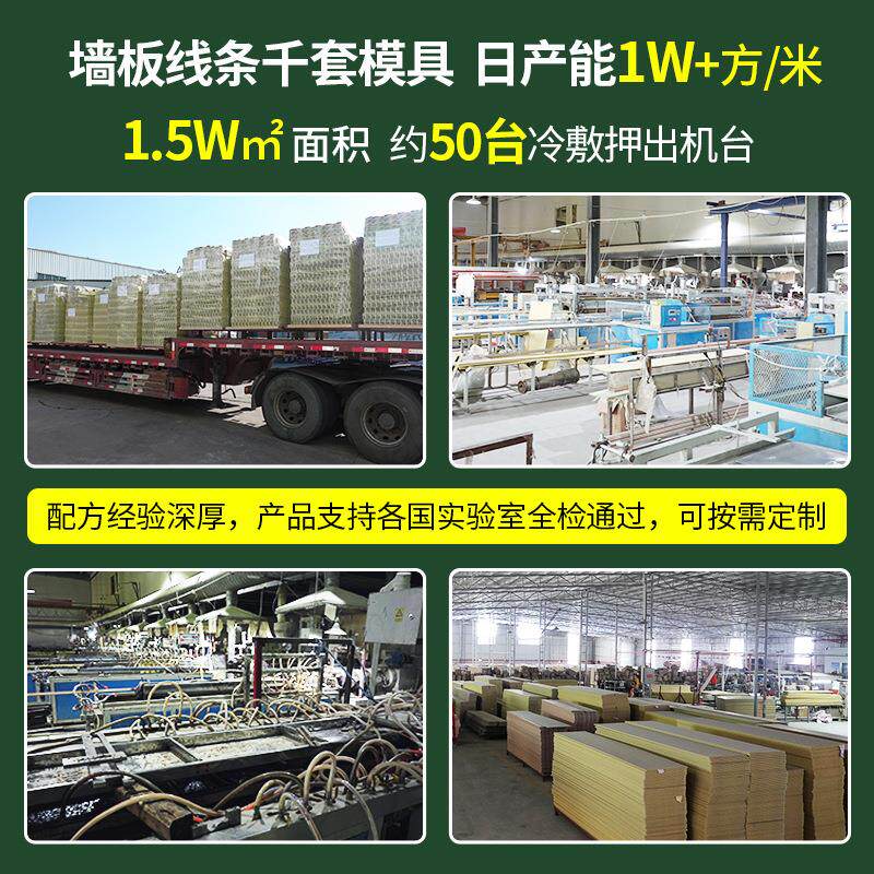 竹木纤维集成墙板防水新型材料竹炭装饰墙板家装护墙板厂家 - 实物图