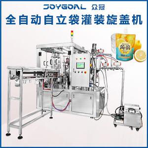自立袋酱料液体包装机自动拧盖果汁饮料灌装机吸嘴袋果冻旋盖机