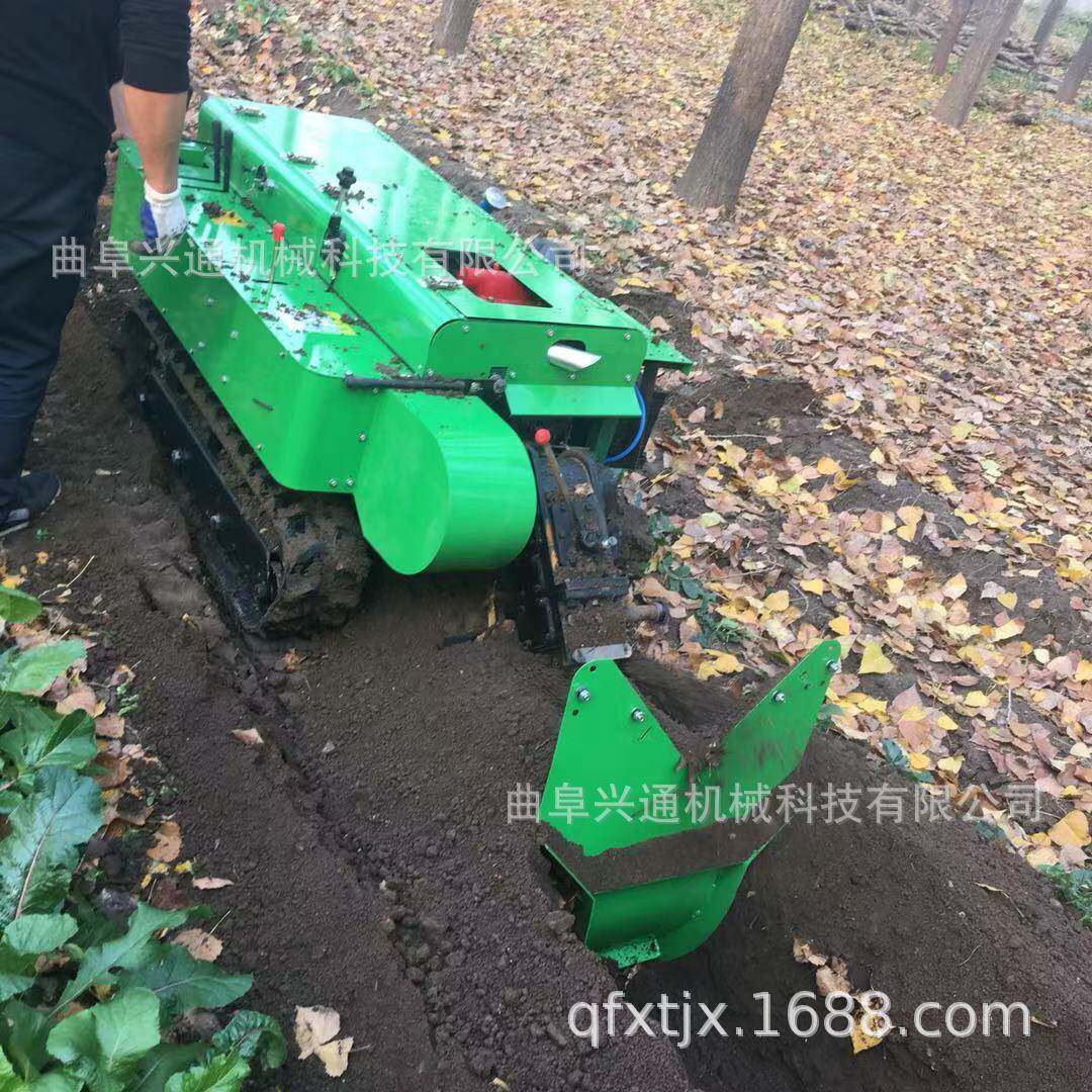 四轮带开沟带追肥设备葡萄开沟用的追肥器莱西果树开沟施肥一体机