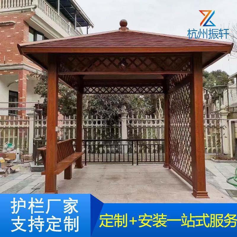 户外古葡凉萄架亭古建木质庭院别仿廊232墅架水榭回廊文化防腐木