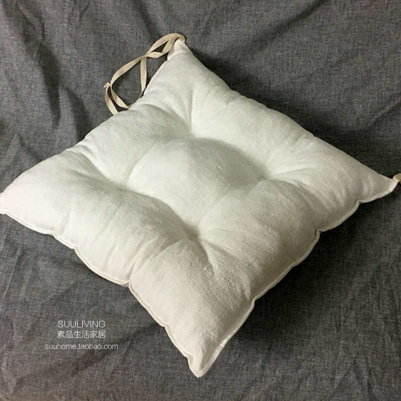 PK7J批发简约纯色苎麻布艺加厚高弹透气坐垫榻榻米办公室餐椅垫坐,居家布艺,美臀垫/保健坐垫,淘宝优惠券,粉丝福利购,淘宝优惠卷