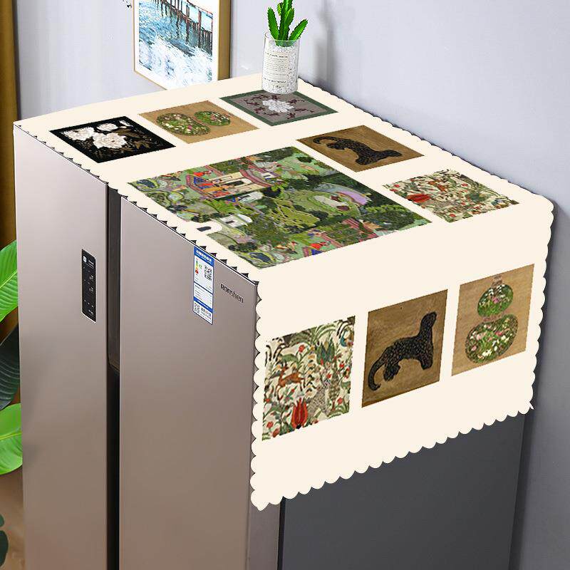 简约单开门双开门冰箱防尘盖布滚筒洗衣机罩子防水防晒盖巾电器罩