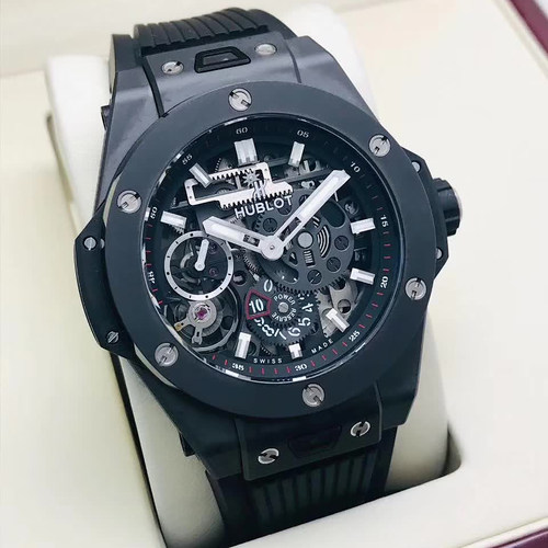 正品宇舶BIG BANG系列陶瓷手动机械手表男98新414.CI.1123.RX