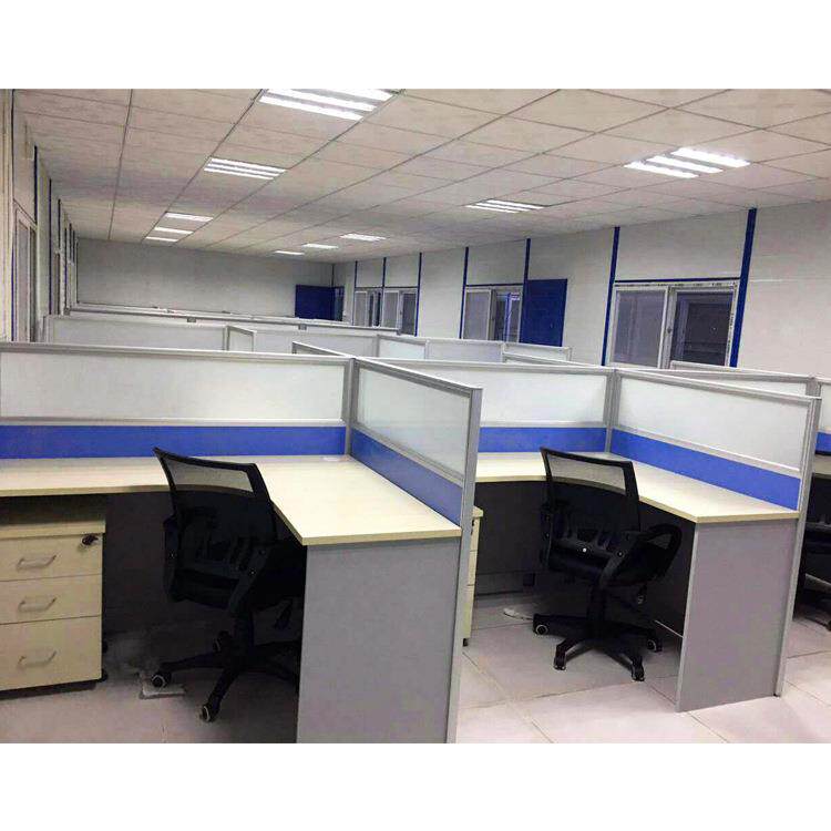 北京办公家具4人位拐角职员办公桌员工位办公室桌椅组合l型办公桌