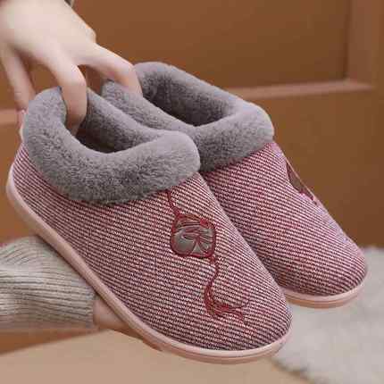 高档北布鞋女棉鞋女京冬季老加绒居保暖老人鞋老年人软底防滑家妈