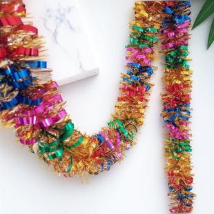 彩色彩带彩条加密中秋国庆装饰用品彩带毛条毕业教室布置装饰拉花