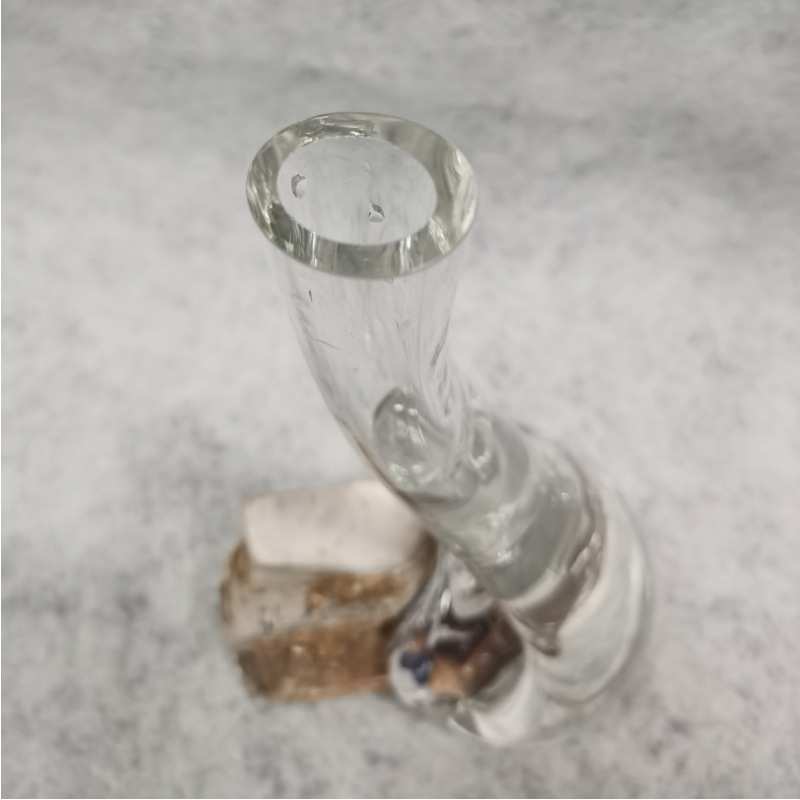 文艺石头个性干花自然风装饰花瓶淄博琉璃手工水晶花瓶