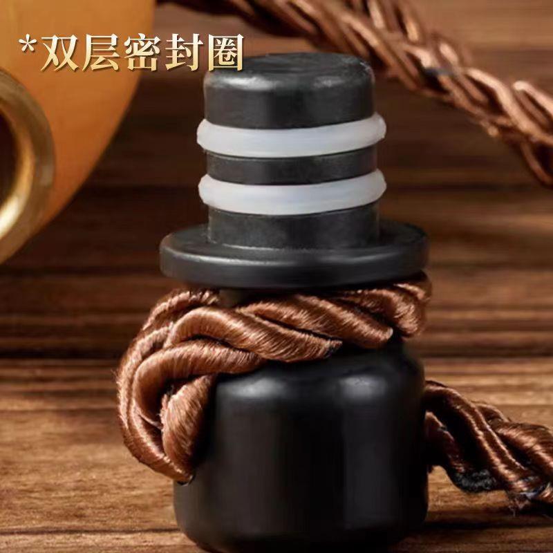 酒葫芦开口装酒水容器仿古摆件济公李白户外携带蜂蜡防渗酒壶