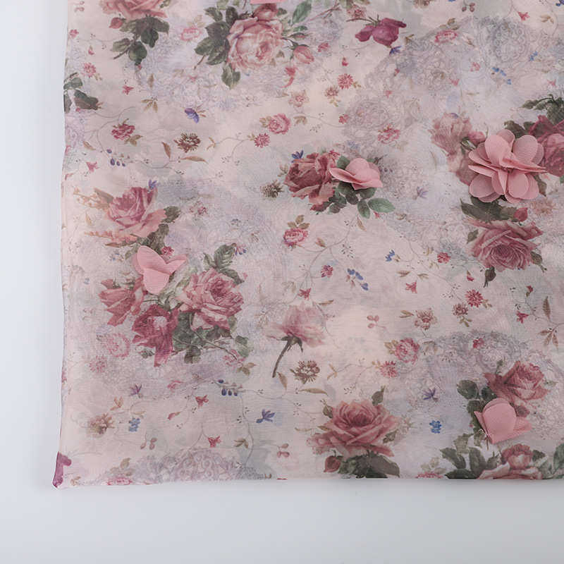 订花印花刺绣面料 多色雪纺立体绣花布 仙女裙装面料厂家直供,居家布艺,绣布,淘宝优惠券,粉丝福利购,淘宝优惠卷