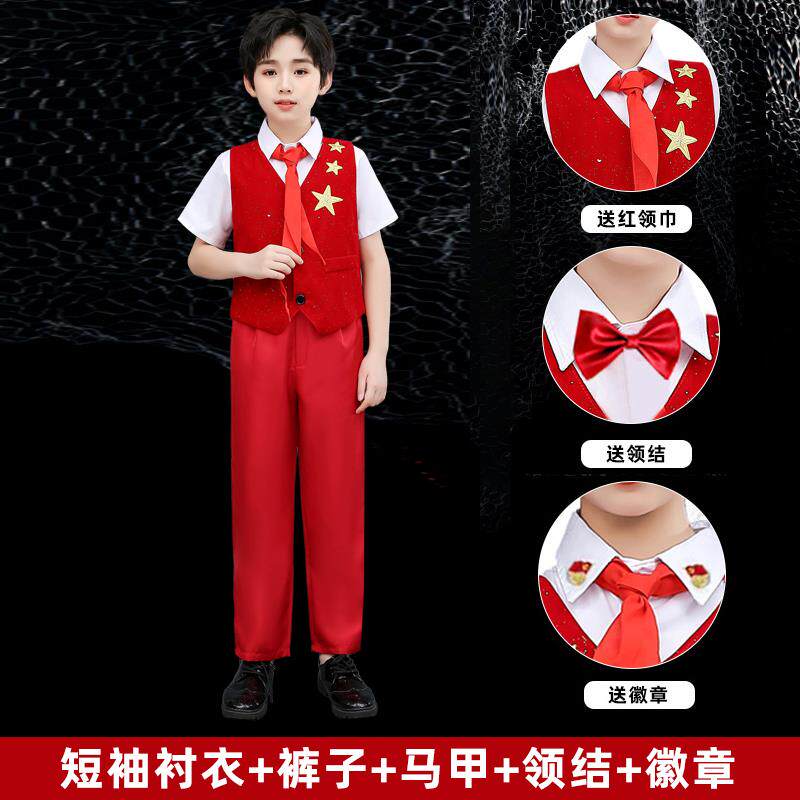 正品儿童合唱表演服装、中小学生唱团服体装、合男女诗歌朗诵纱裙