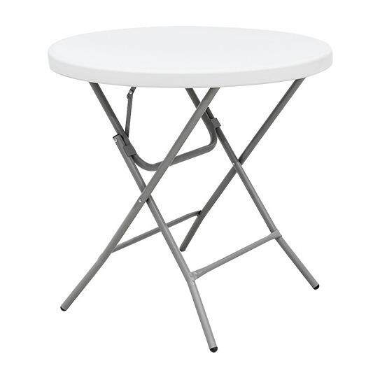 Y80-1中空塑料户外便携吧台圆桌 吹塑折叠高脚圆形吧台圆桌