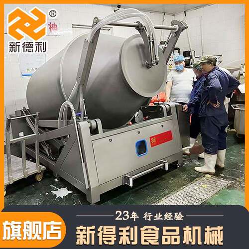 全自动酱牛肉变频滚揉机大型鸡肉腌制机器不锈钢卤肉入味设备现货