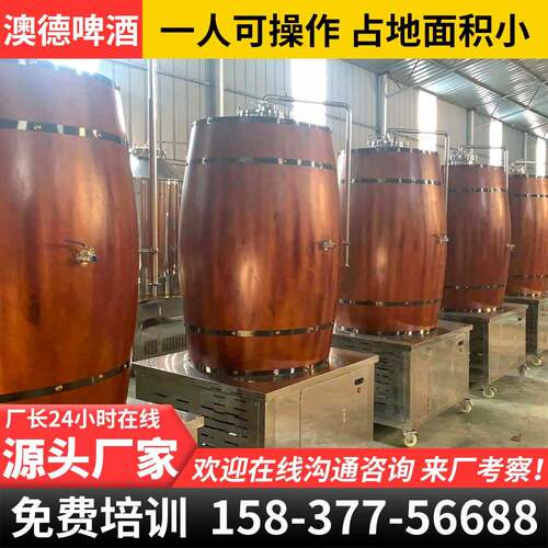 啤酒设备木桶发酵罐售酒罐扎啤机啤酒墙