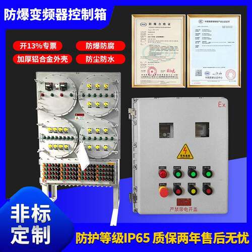 IIC防爆变频器控制柜不锈钢防爆配电动力柜防爆柜PLC防爆配电箱