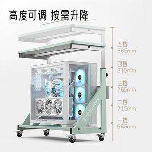?海房台式 x}d$p脑主机托架移景动世机箱拖创神架太阳神双 可电Fh