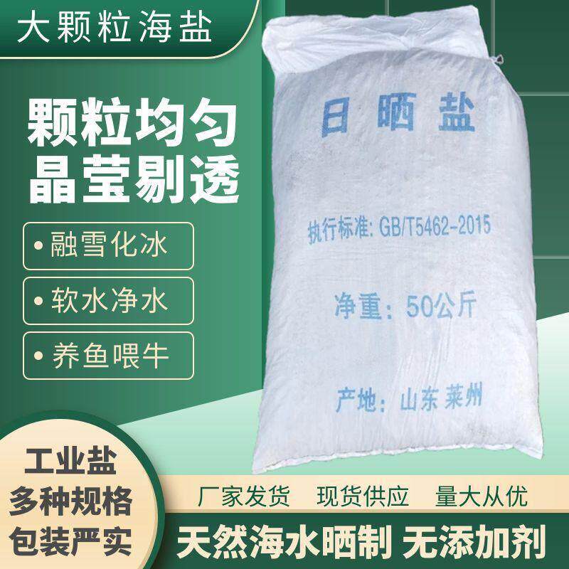 日晒粗盐大颗粒盐细盐工业盐水产养殖调节水质消毒除草足浴杀菌盐