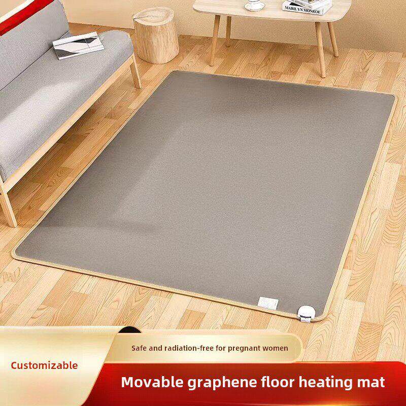 石墨烯碳晶体地板加热垫地板加热垫电热地毯客厅多人加热垫家庭