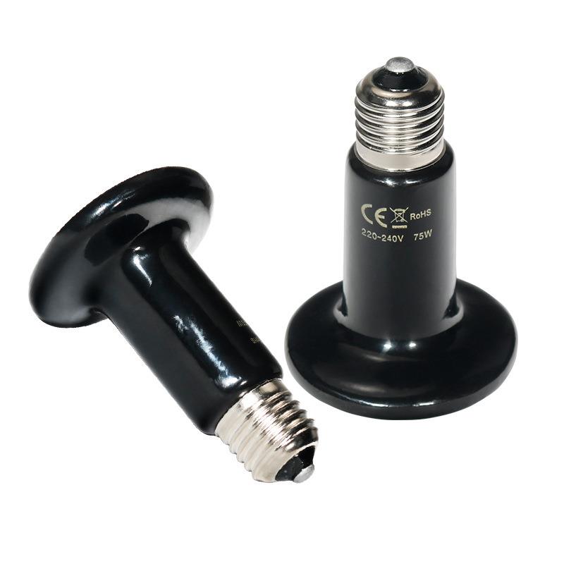 爬虫蜥蜴陆龟箱陶瓷加热保温灯小鸡鹦鹉宠物蛇饲养保暖桑拿汗蒸灯