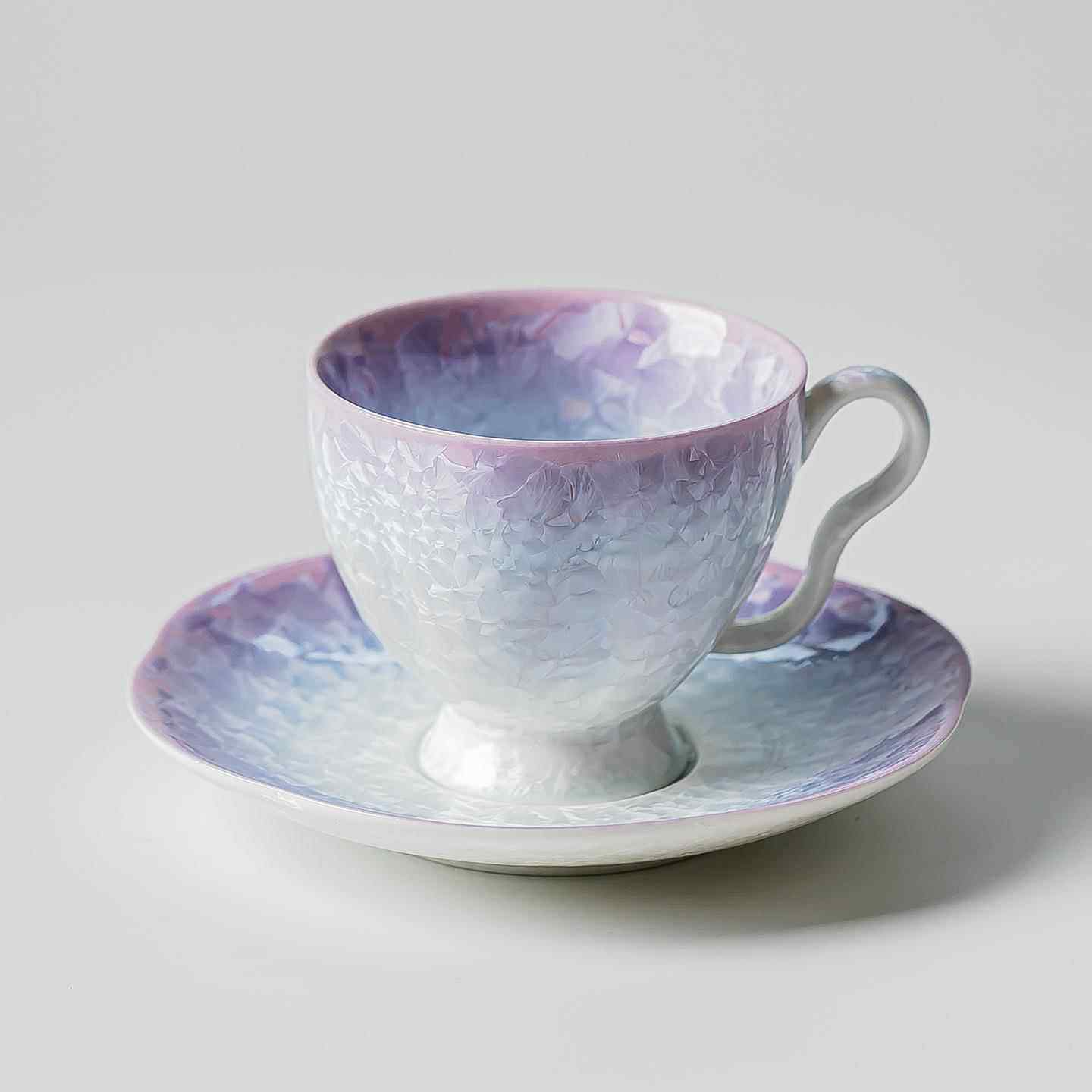 窑变结晶釉元宝咖啡杯陶瓷马克杯泡茶杯家用办公室下午茶杯碟套组