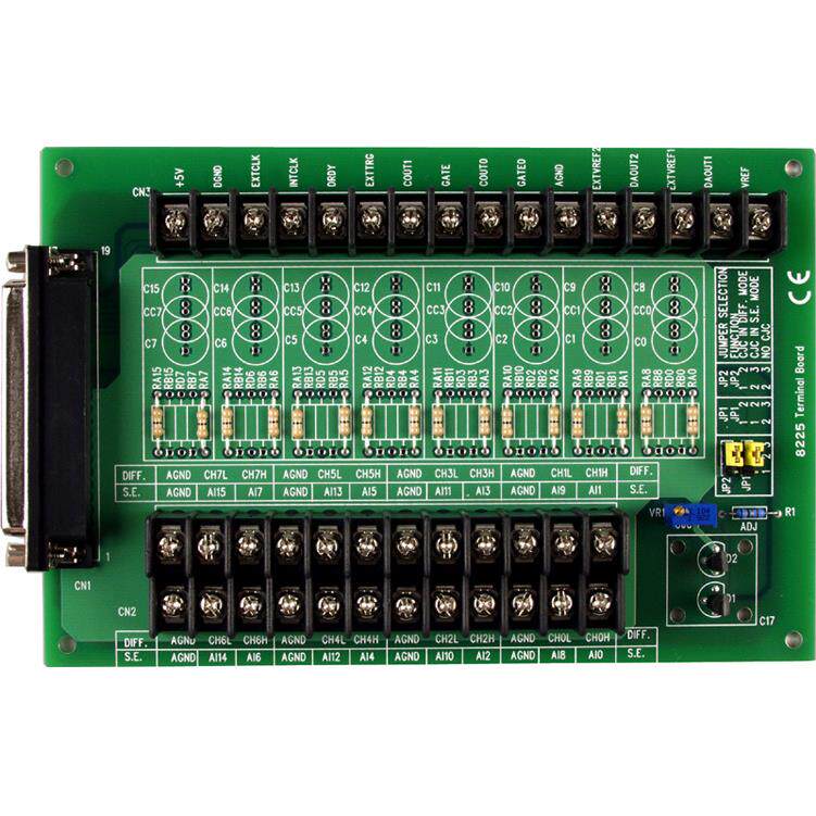 DB-8425螺钉端子板用于PISO-DA2的带1.5米9芯电缆