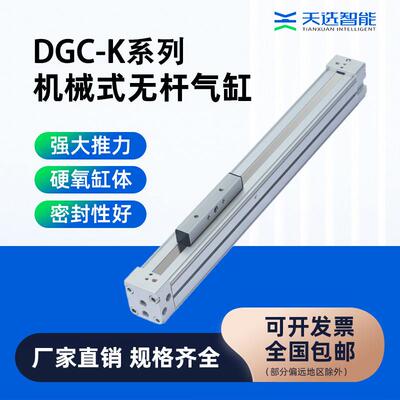 FESTO费斯托无杆气缸 DGC-K25可调缓冲气缸 工业气动元件 可客制
