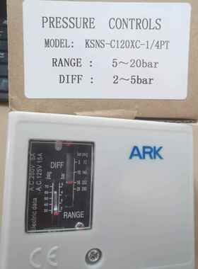 ARK 螺纹机械式压力开关控制器KSNS-C120XC /103 /106 /110XC-1/4
