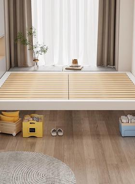 做铁艺床榻榻床米单人铁架qhy-ttmD床排骨房架无床头飘窗床尺寸出