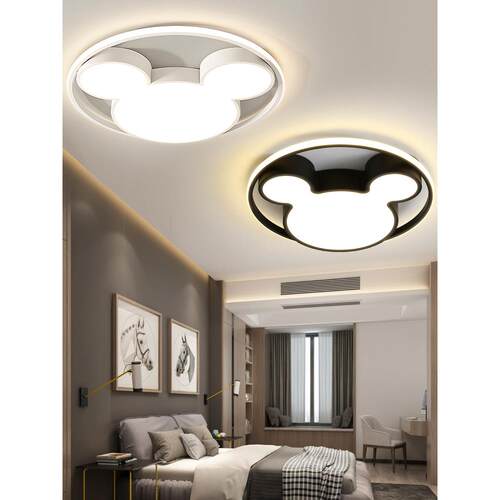 儿童灯北欧卧室灯简约现代led吸顶灯房间灯饰主卧网红客厅灯具