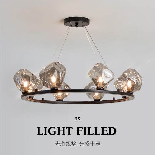 现代简约轻奢客厅吊灯2023极简北欧大气设计师餐厅餐桌吧台卧室灯