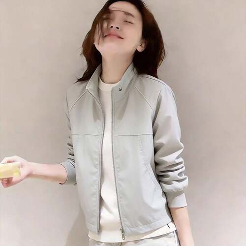 韩国小个子立领风衣外套女2026春夏显瘦户外休闲冲锋衣防晒衫夹克