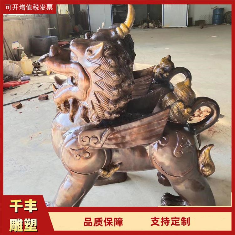 店铺供奉仿古瑞兽雕塑工艺品铜貔貅雕塑神兽动物铸铜雕塑摆件