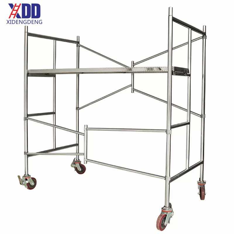 304不锈钢脚手架移动便携折叠实验室置物架施工登高脚手架不锈钢