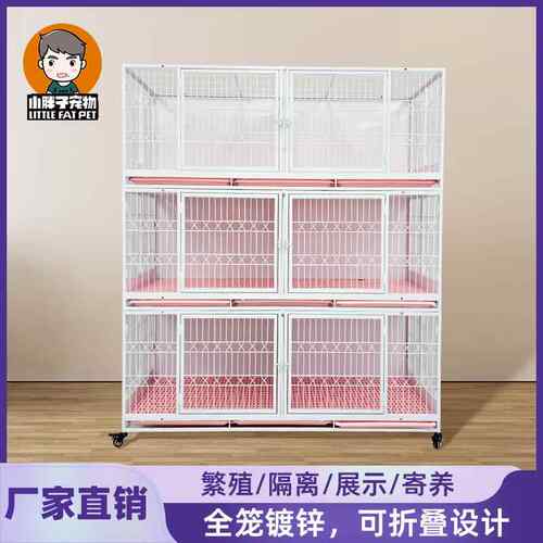 小胖子猫笼子宠物家用猫柜猫屋兔笼猫舍繁育猫笼宠物店寄养柜室内