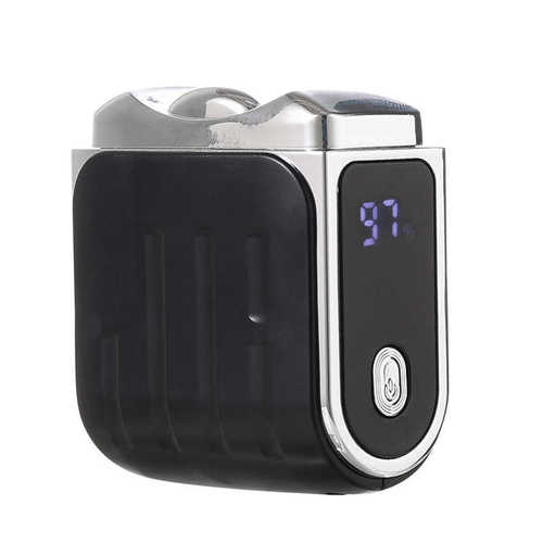 电动磨甲器防飞溅带灯电量显示成人儿童电动指甲刀便携美甲打磨机