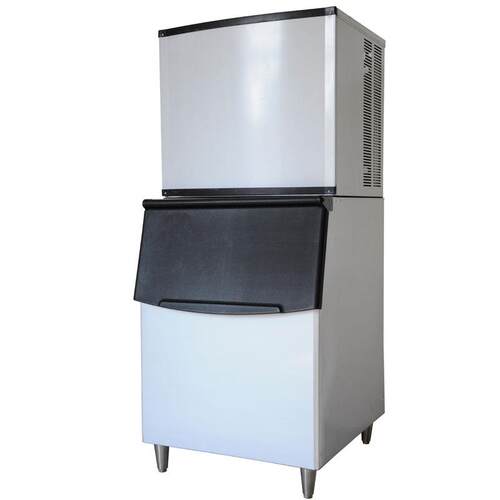 2025厂家新款 110V 酒吧冰粒机 ice maker 方冰机 280kg制冰机