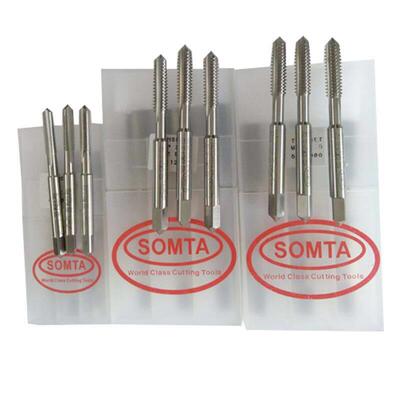 美国SOMTA 信达锋钢手用套装螺丝攻 螺丝攻三支套装 公/英制