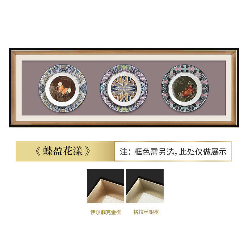现代欧式美式客厅餐厅壁画轻奢样板间立体玄关挂画卧室床头装饰画图片