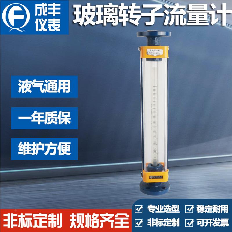 厂家直销体LZJ-15F气流量计 质LUG接液材内衬四氟玻璃流转子量计