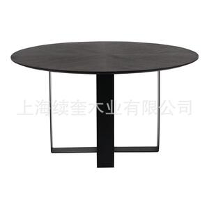 实木家用圆餐桌别墅样板房设计师出口跨境电商亚马逊供应商家具