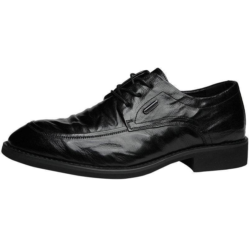 意大利设计风『DMXUXM』!高端大气!头层羊皮英伦商务德比皮鞋男潮