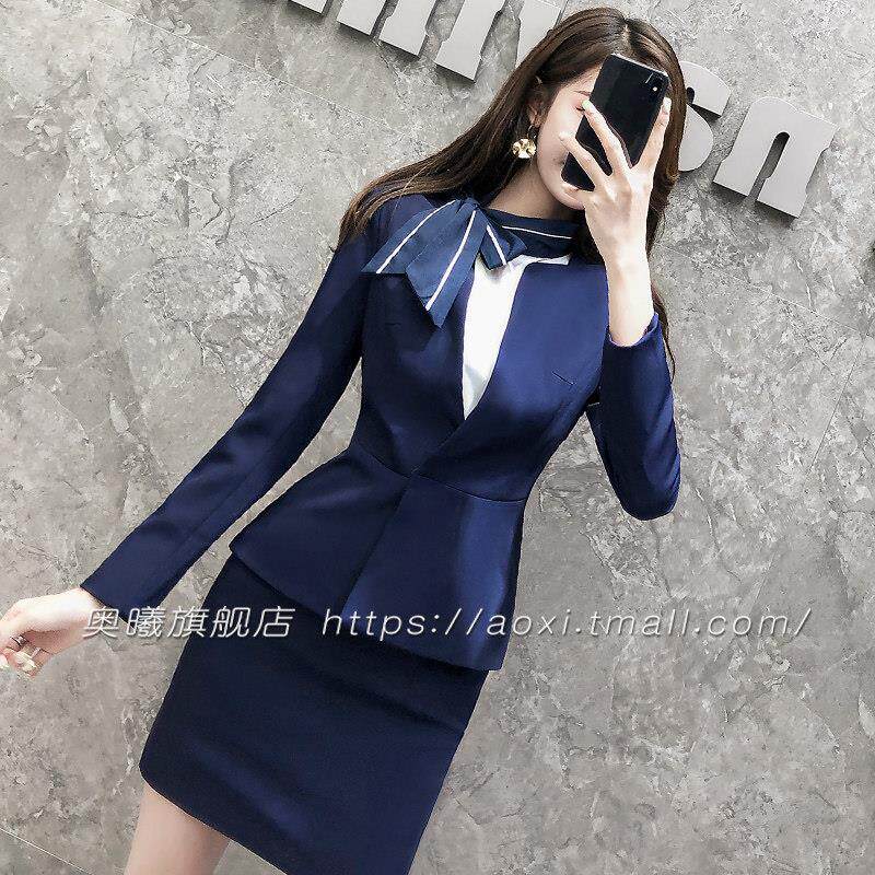 西装外套女高端西服套装售楼部销售工作服公务员面试西装银行工装