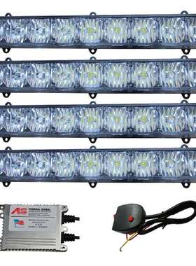 ：汽车中网爆闪灯远光超亮led开道警示灯频闪日行灯9D-T4