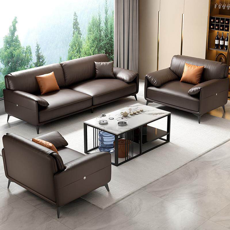 办公沙发商务会客室接待老板现代简约家具茶几茶台一体式组合套装