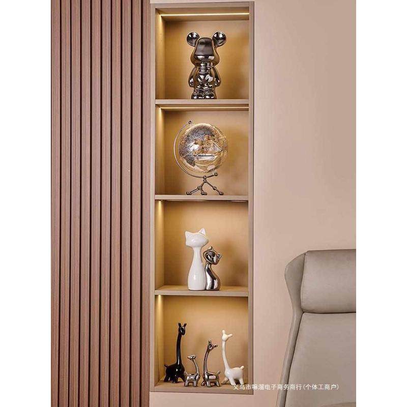 猫咪摆件高级感小众轻奢高档家居电视柜玻璃酒柜客厅玄关软装饰品