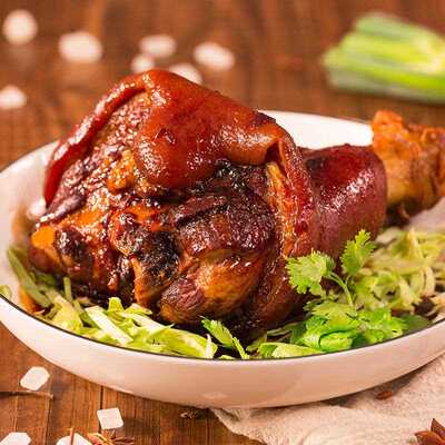 酱肘子整块无骨猪肉卤肉熟食真空猪蹄膀开 袋即食卤菜老北京