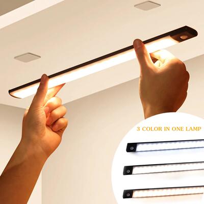 LED Closet Night Light Motion Sensor Magnetic Night Lamp For
