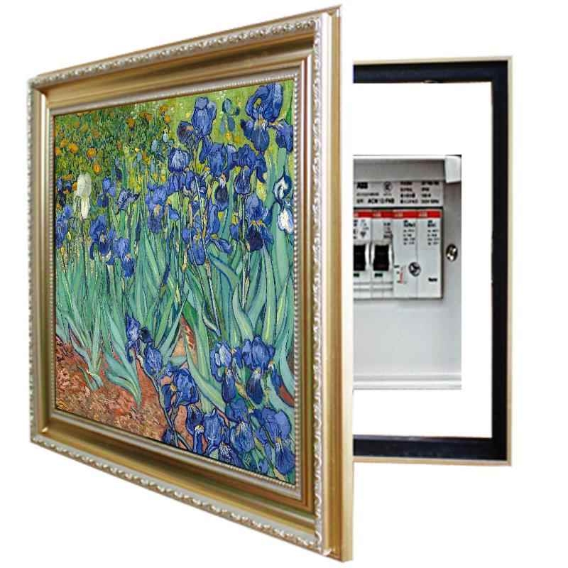 电表箱装饰画遮丑免打孔挂画梵高正品手绘油画肌理配电箱闸墙壁画
