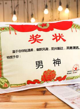 正品教师节定制奖抱枕状被子老公婆头女七夕节送男朋友浪漫的生日